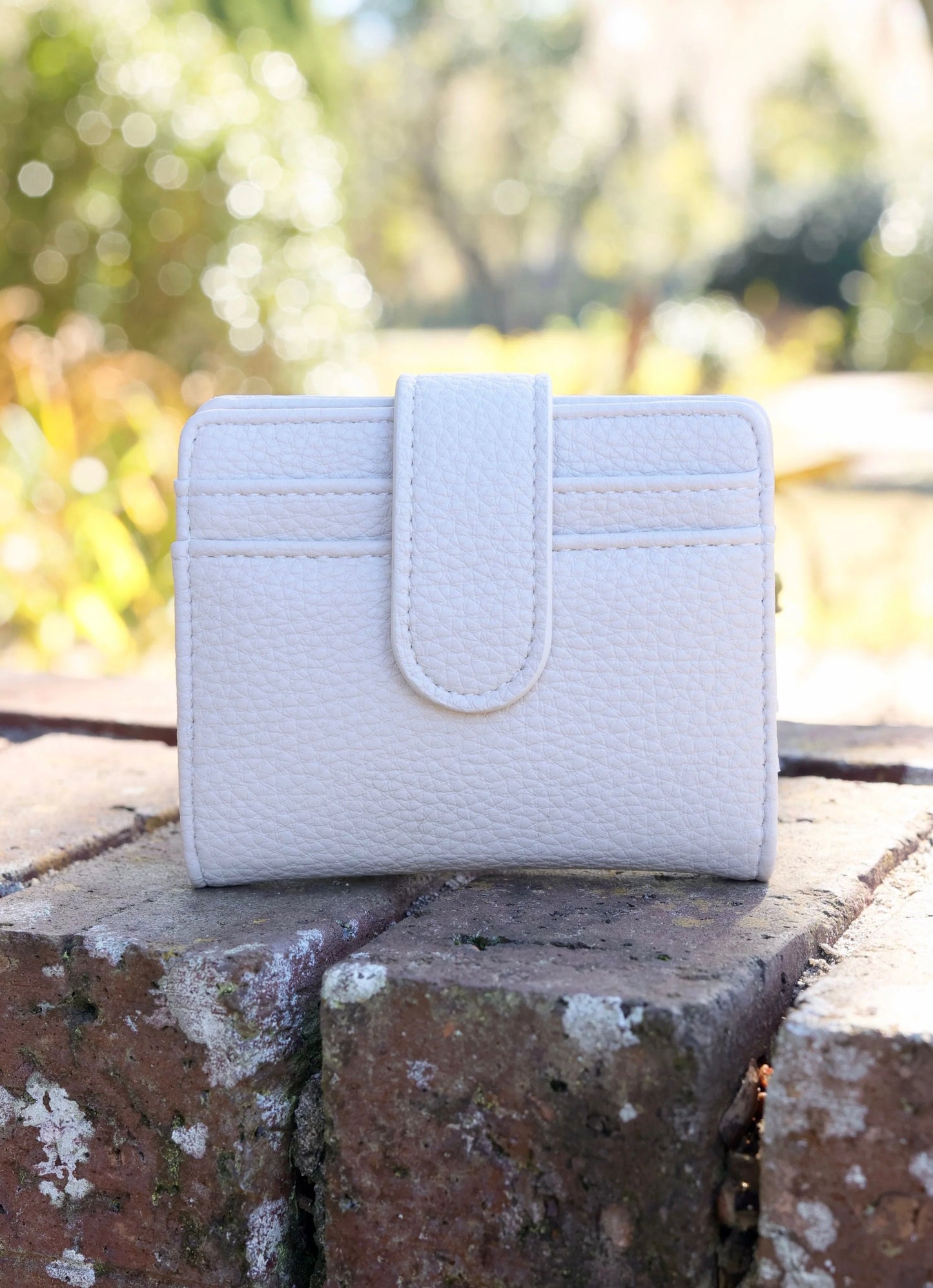 Caroline Hill Tate Card Holder Wallet Cream