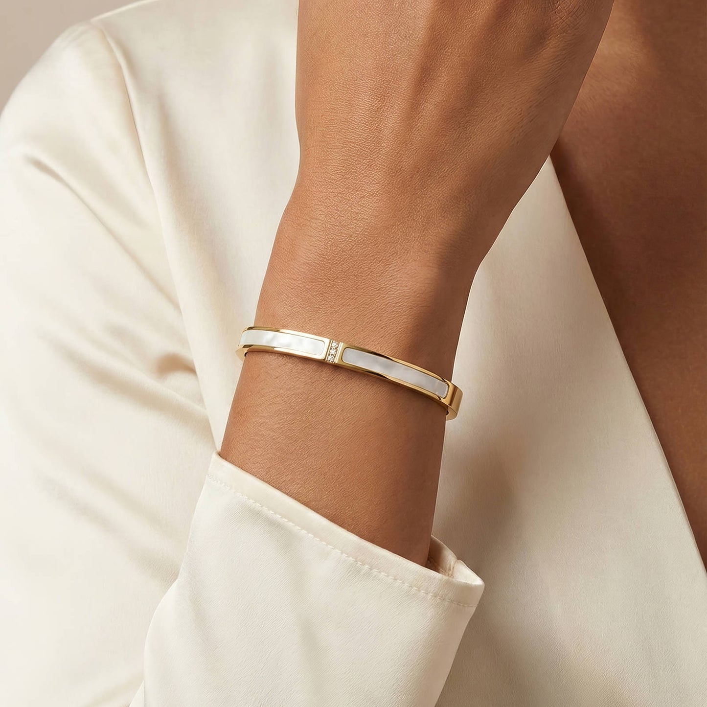 Mother of Pearl CZ Bracelet