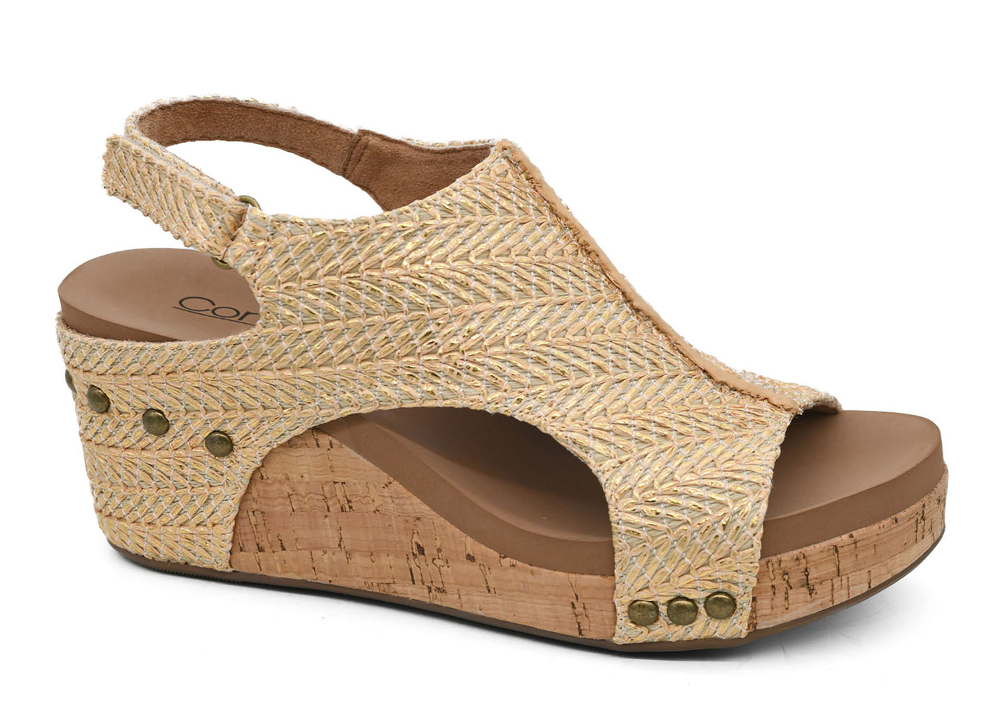 Corky's "Carley" Light Gold Raffia
