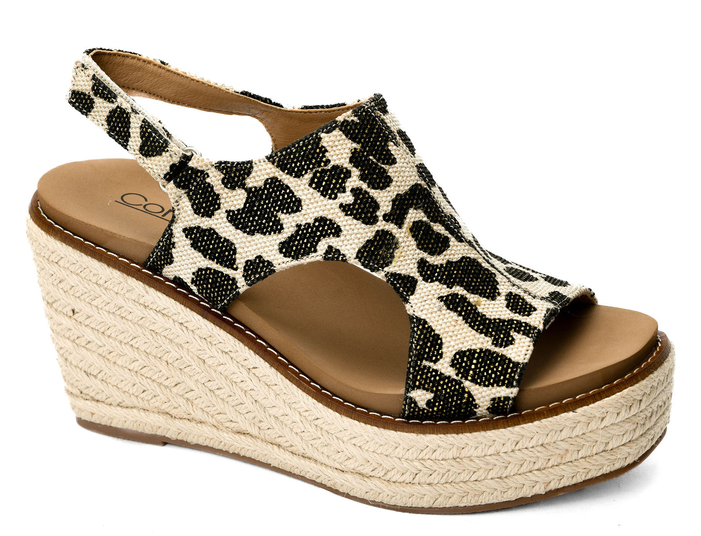 Corky's "Freddie" Black Metallic Leopard