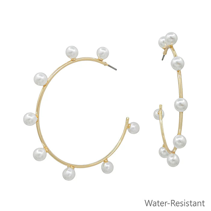 Pearl Hoops