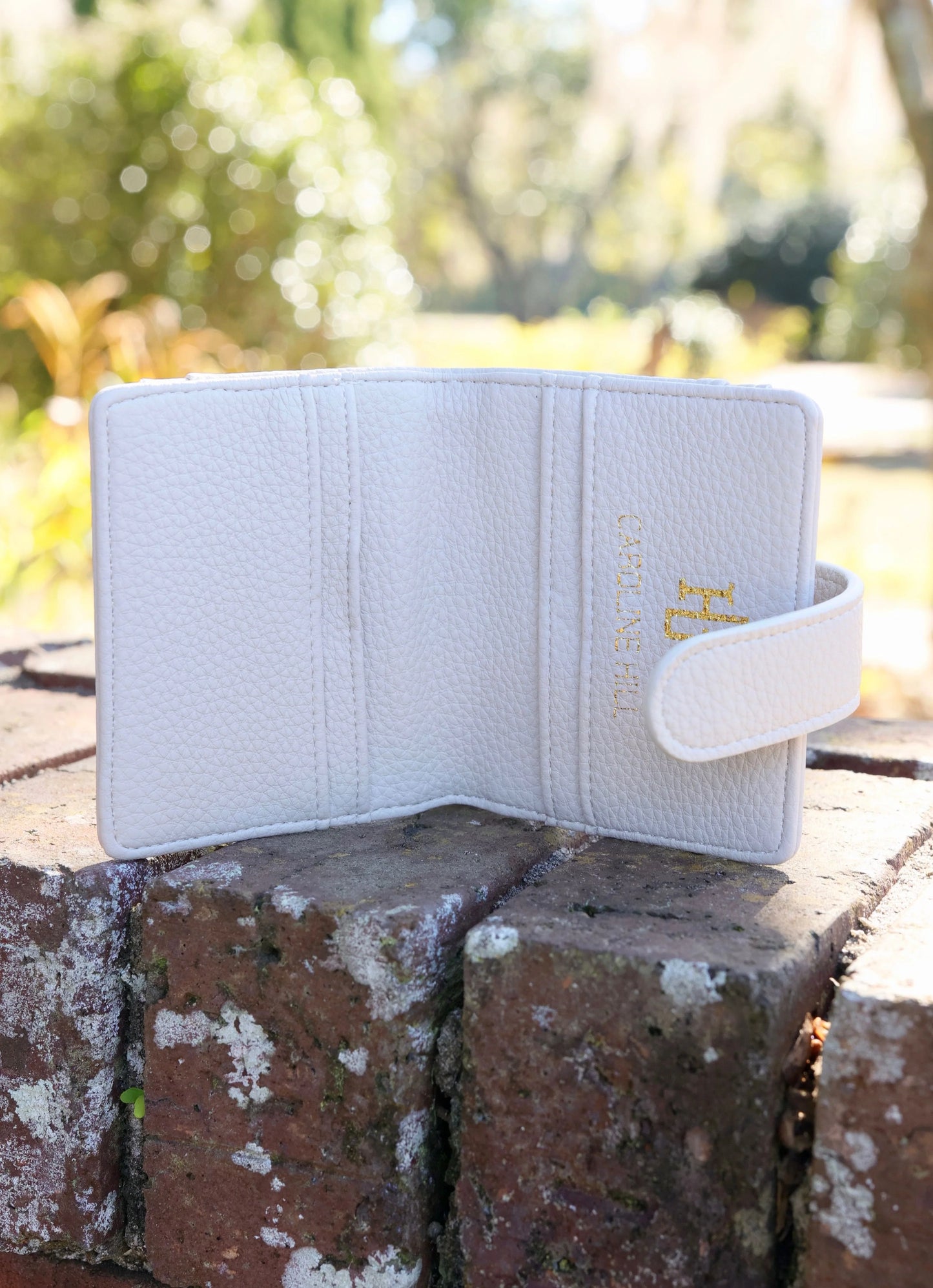 Caroline Hill Tate Card Holder Wallet Cream