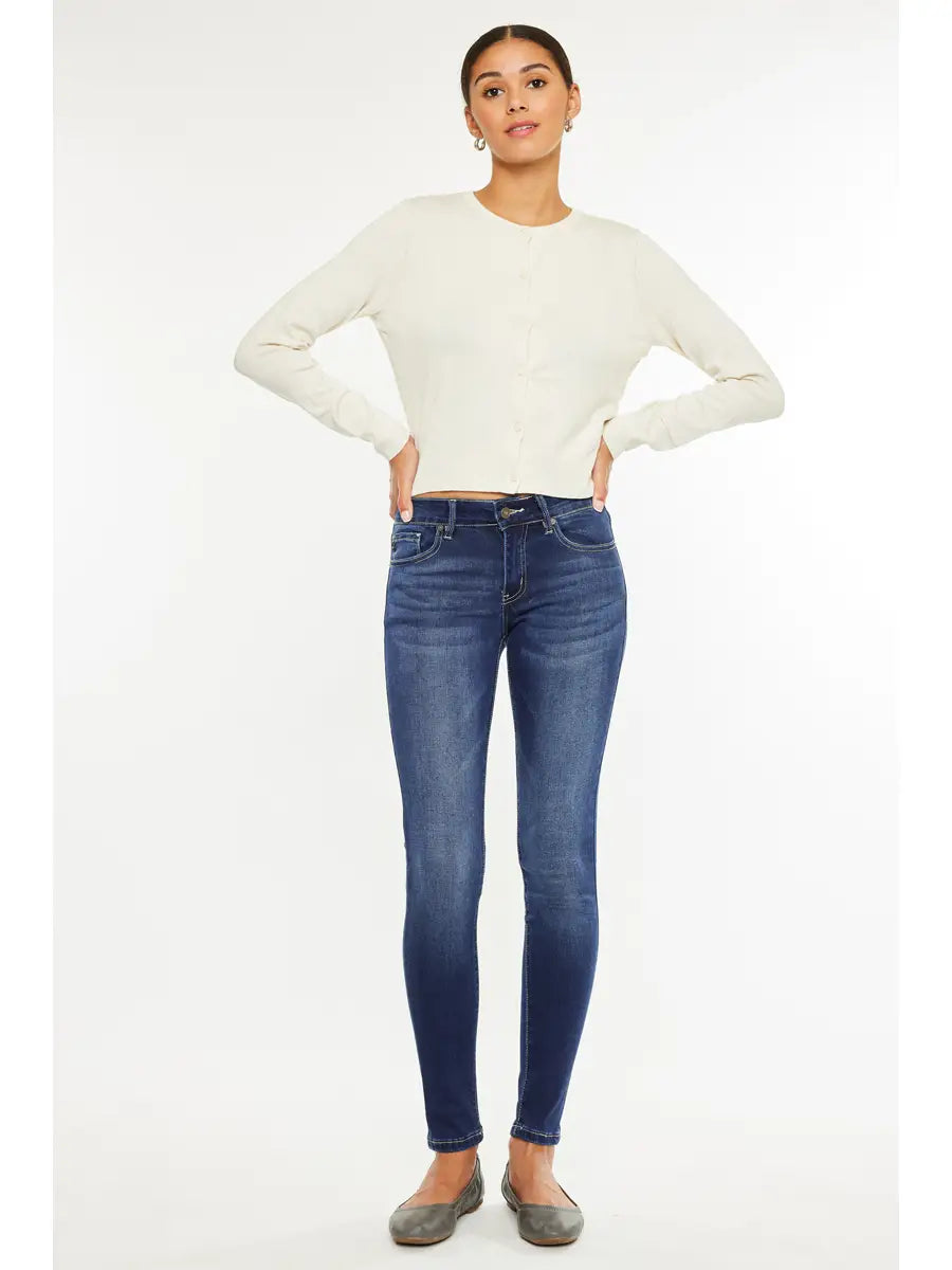 Mid-Rise KanCan Skinny Jeans