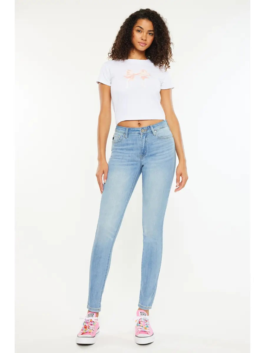 Mid-Rise KanCan Skinny Jeans