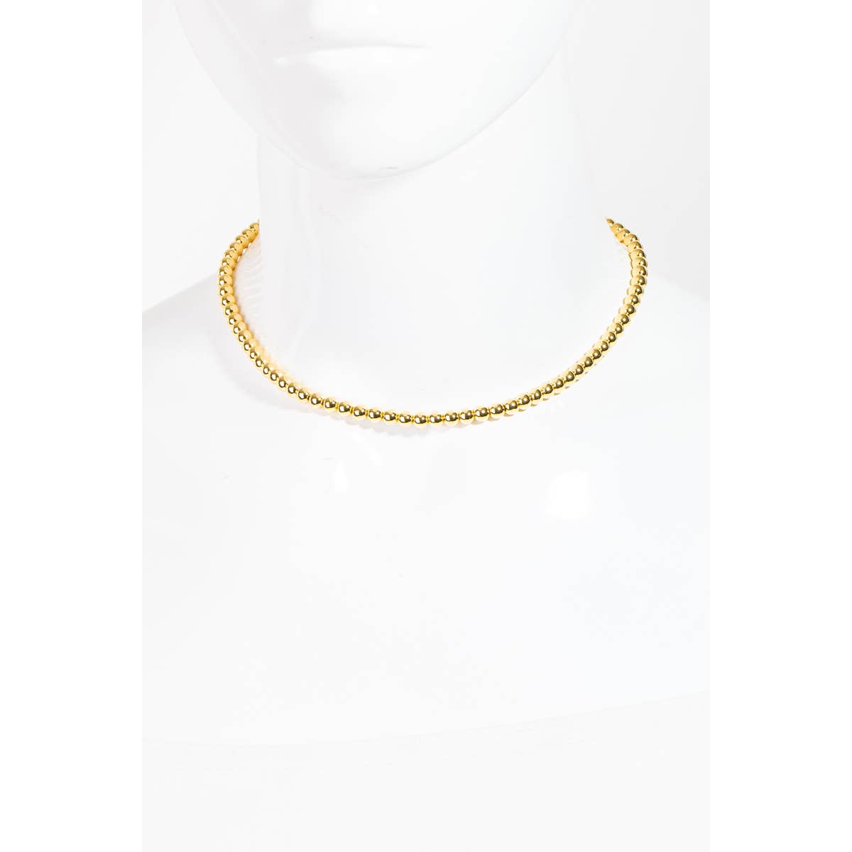 Gold Dipped Ball Beaded Necklace
