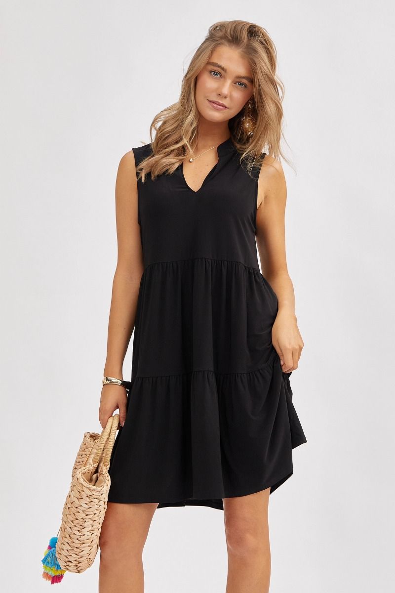 Sleeveless Three Tiered Dress