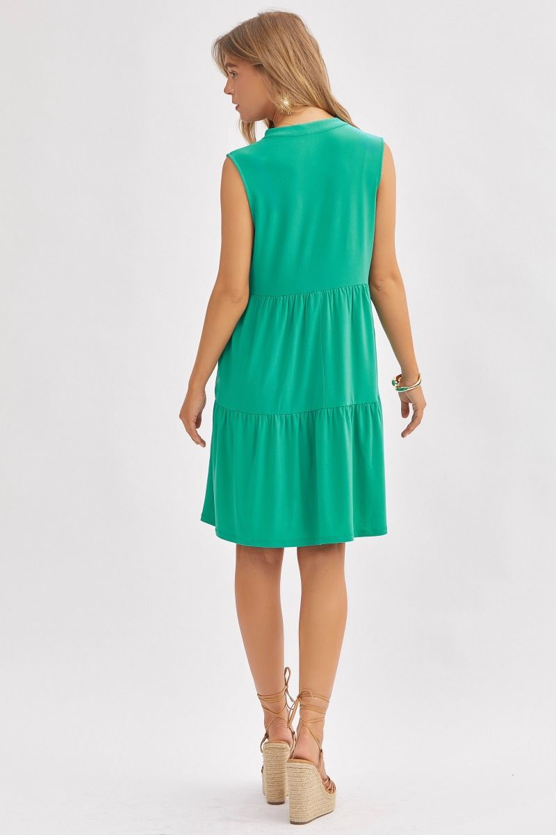Sleeveless Three Tiered Dress