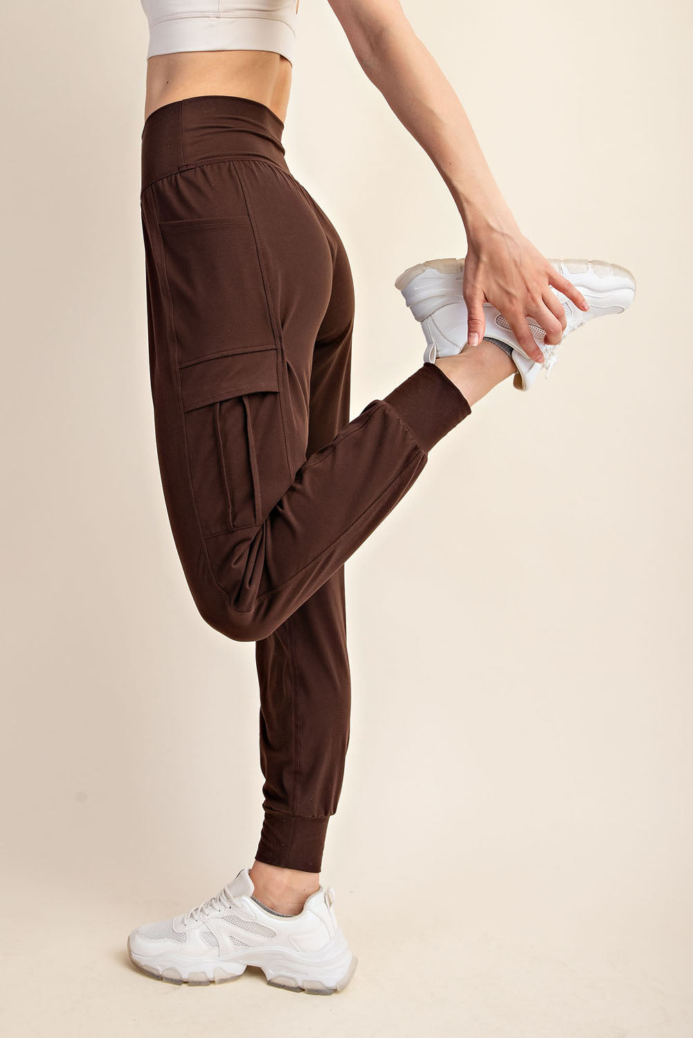 Butter Joggers With Side Pockets