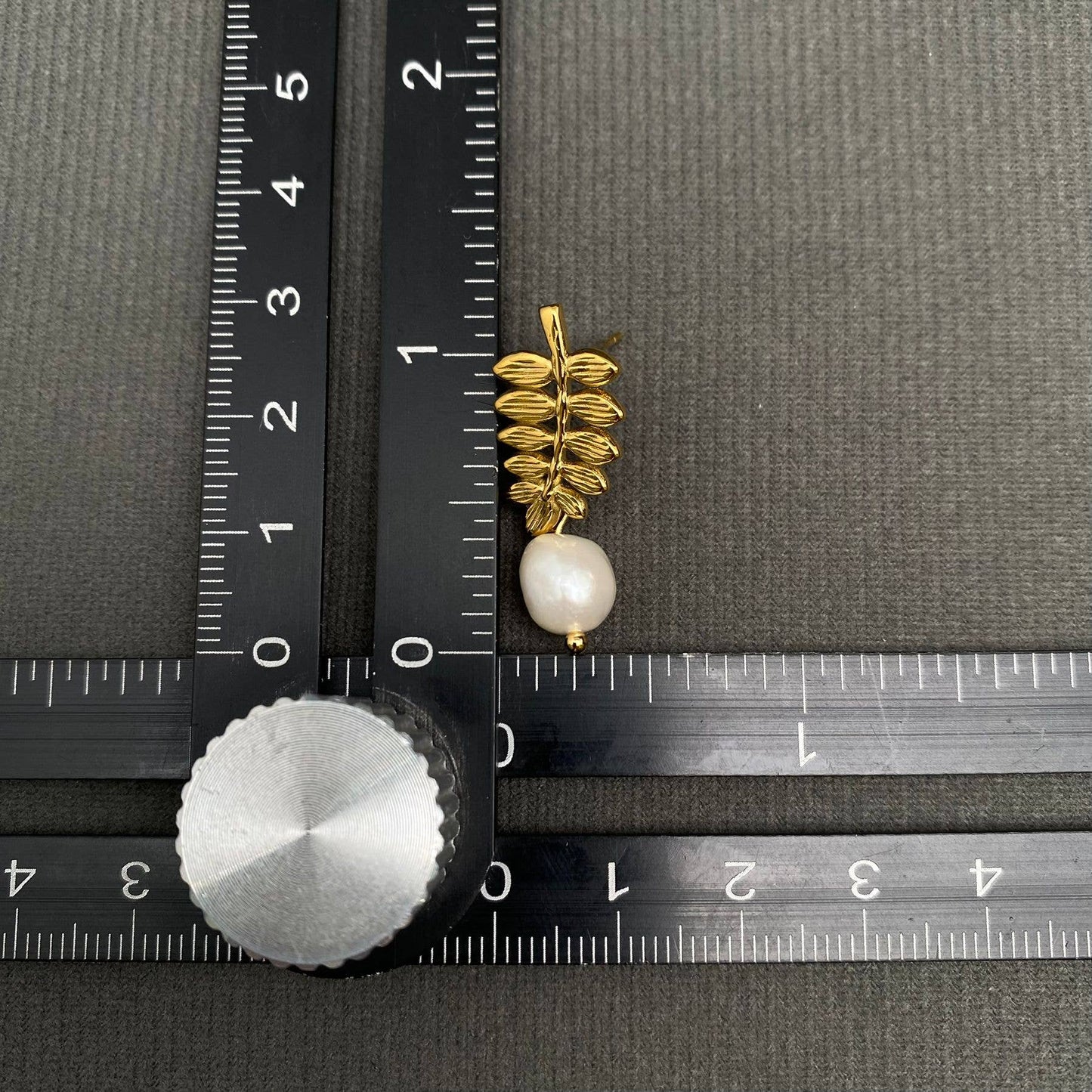 Pearl Leaf 18K Gold Plated Earrings