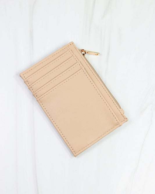 Molly Zip Card Holder Nude
