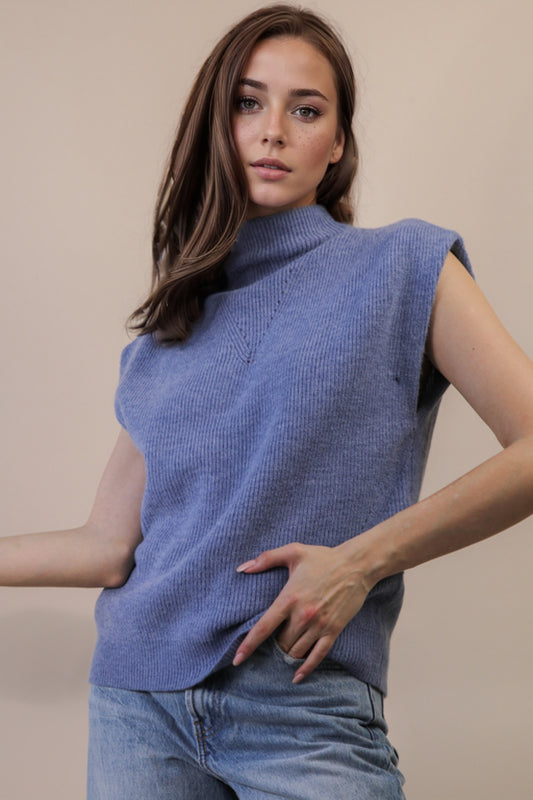 Soft Knit Sweater Vest Top