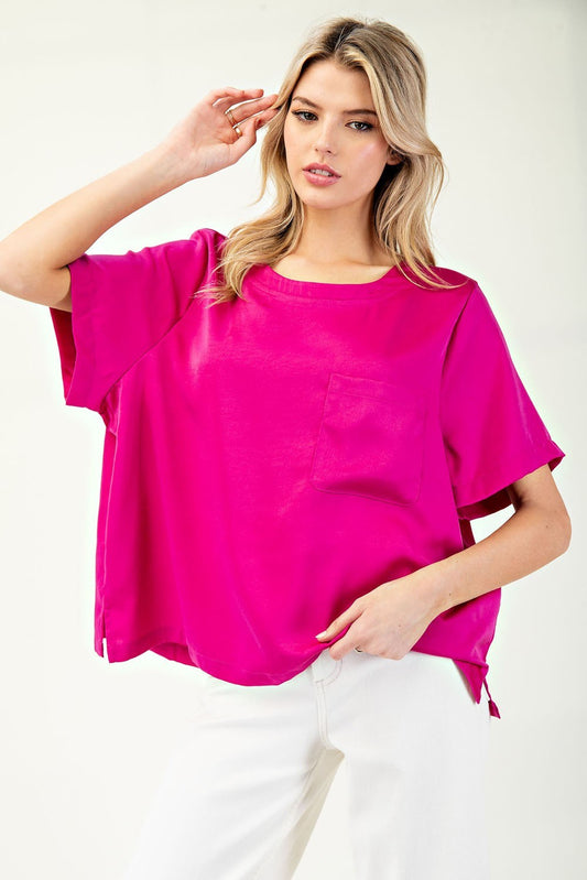 Pocket Short Sleeve Top