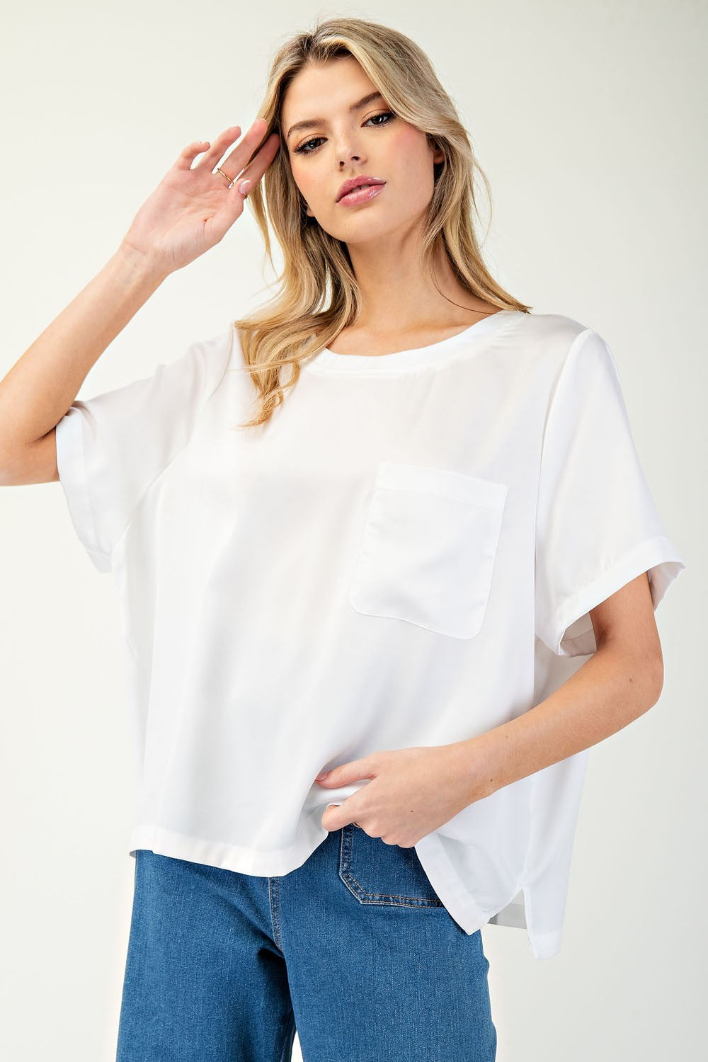 Pocket Short Sleeve Top
