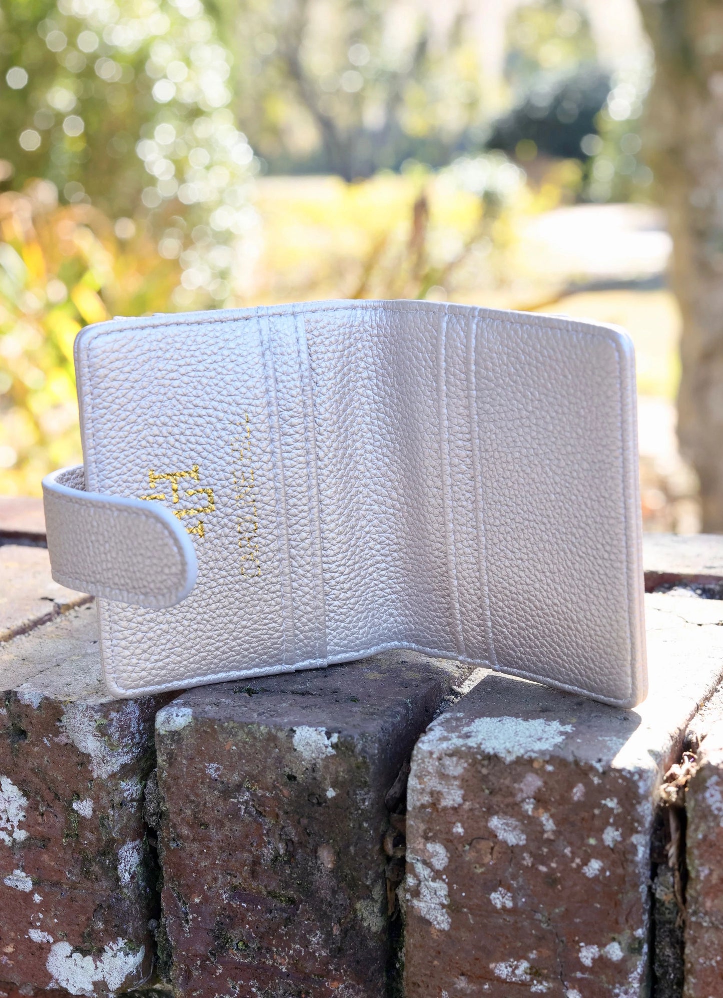 Caroline Hill Tate Card Holder Wallet Pearl