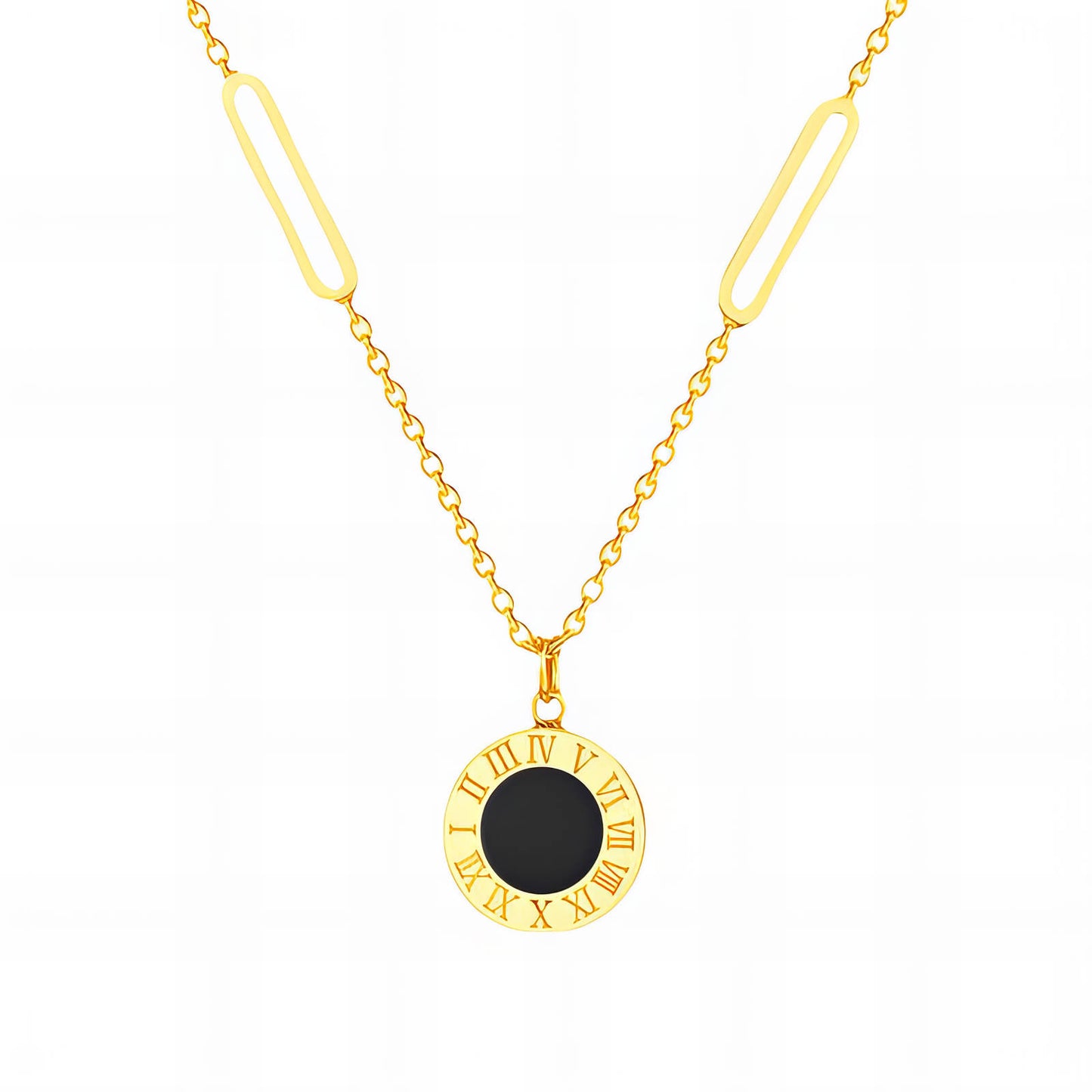 Roman Numeral Pendant Necklace