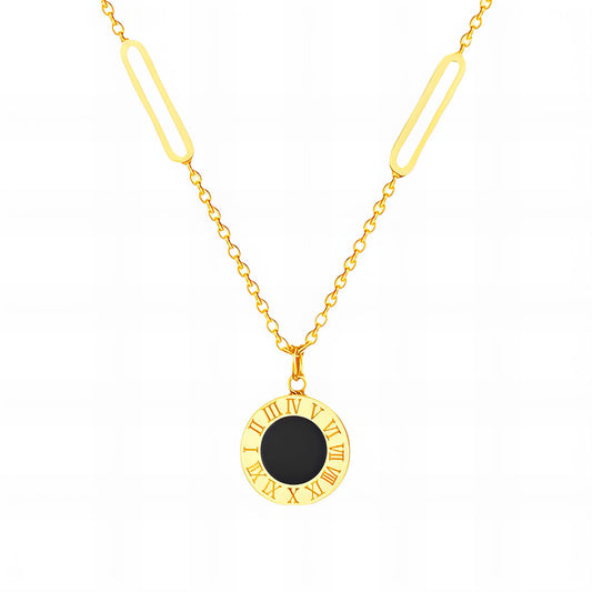 Roman Numeral Pendant Necklace