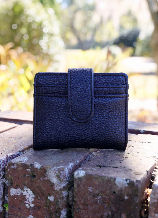 Caroline Hill Tate Card Holder Wallet Black