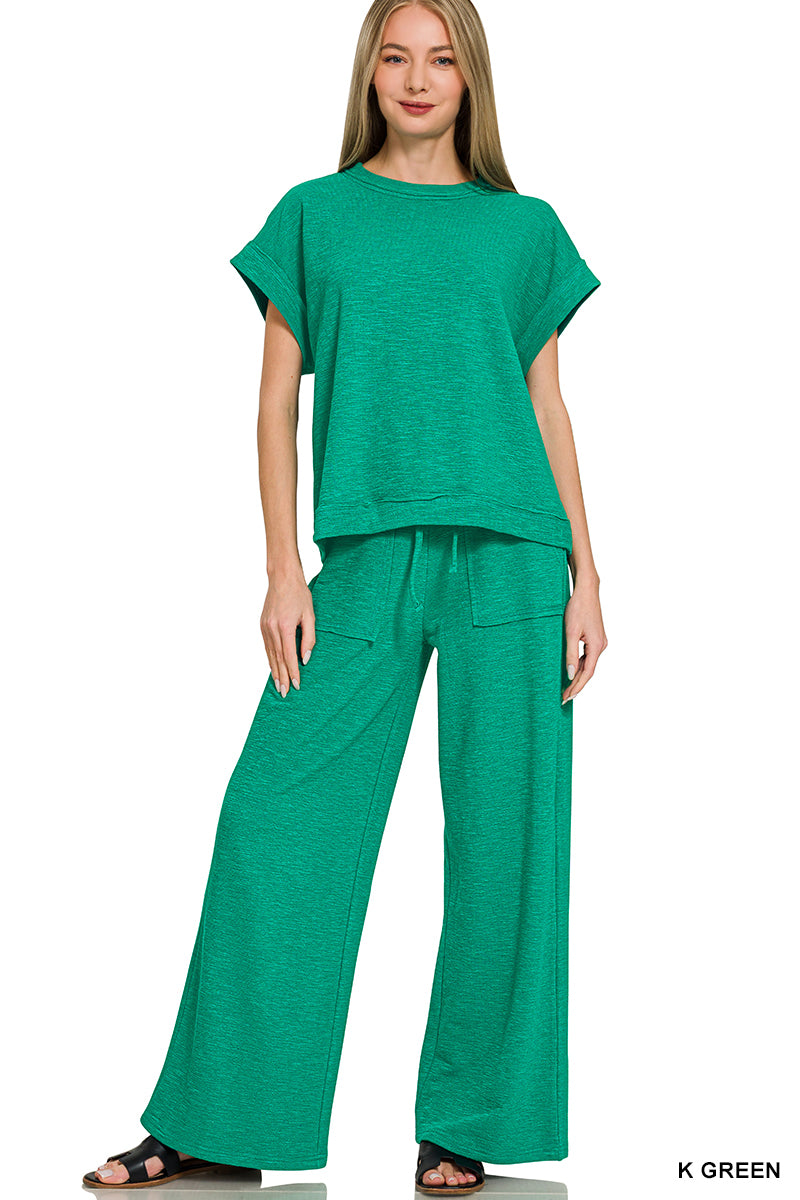 Cotton Slub Two Piece Set