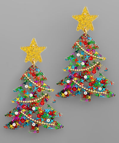 EP38327-002 Christmas Tree Earrings