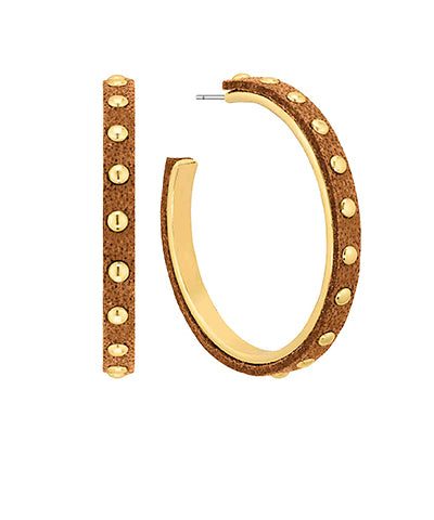 EP52291-006 Leather Hoops