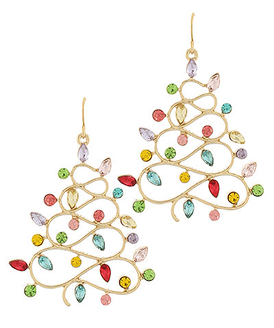 EP52998-003 Christmas Tree Light Earrings
