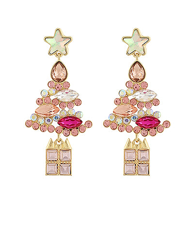 EP56865-001 Christmas Tree Drop Earrings