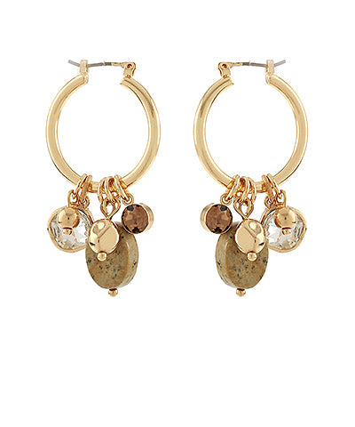 EP57310-003 Charm Huggie Hoops