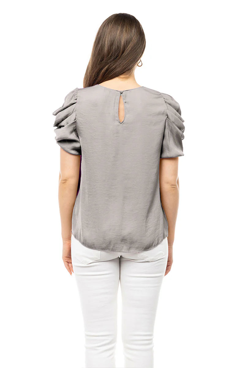 Draped Sleeve Blouse
