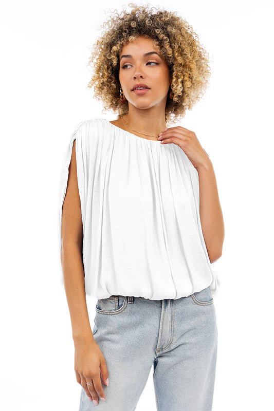 Grecian Blouse White
