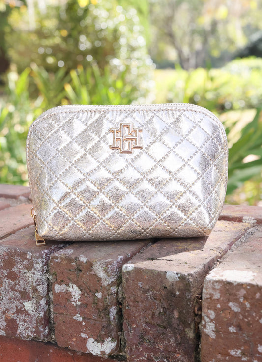 Caroline Hill Ibiza Small Pouch Champagne Pop