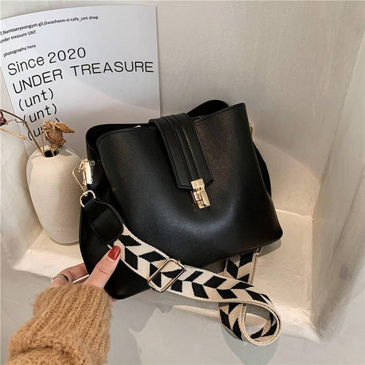 Retro Shoulder Bucket Crossbody Bag